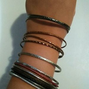 13 bangle bracelets